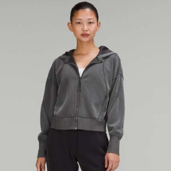 lululemon athletica Jackets & Blazers - Lululemon Softstreme Pocketed Hoodie Graphite Grey
